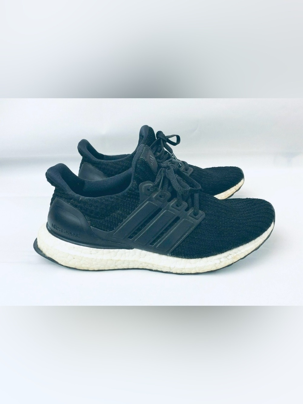 adidas Ultraboost 4.0 Core Black Running Sneakers Shoes-Mens 7.5 OR Womens 8.5